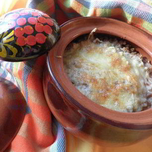 Рецепт Каши гречневой, запеченной с грибами