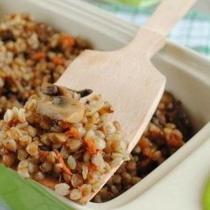 Рецепт Томленой гречки с грибами