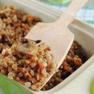 Рецепт Томленой гречки с грибами