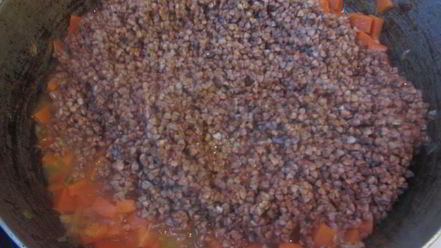 Рецепт тушеной гречневой каши с тыквой