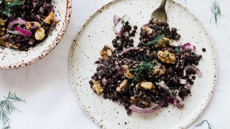 Рецепт каши из черной чечевицы