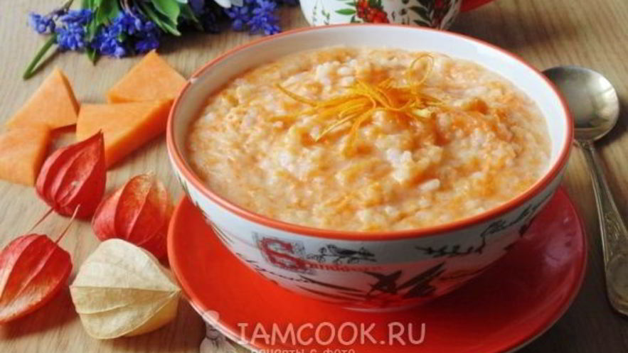 Рецепт каши из тыквы с рисом
