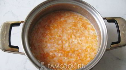 Рецепт каши из тыквы с рисом