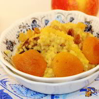 Каша пшенная на яблочном соке