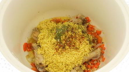 Рецепт каши пшенной с куриными крылышками в мультиварке