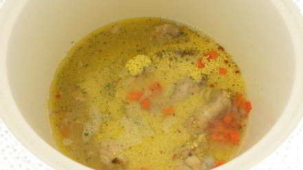 Рецепт каши пшенной с куриными крылышками в мультиварке