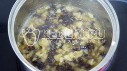 Рецепт каши рисовой с бананом и черносливом