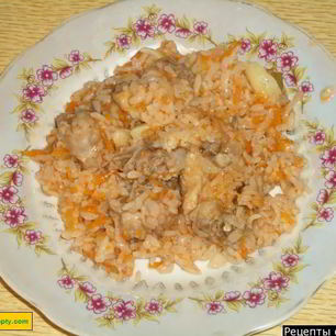 Рецепт Каши рисовой с курицей на воде