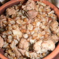 Рецепт Каши в горшочке со свининой