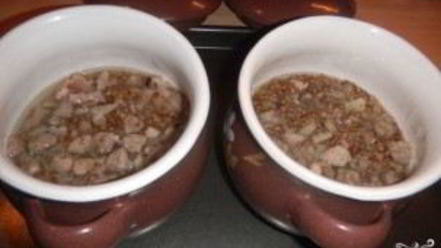 Рецепт каши в горшочке со свининой