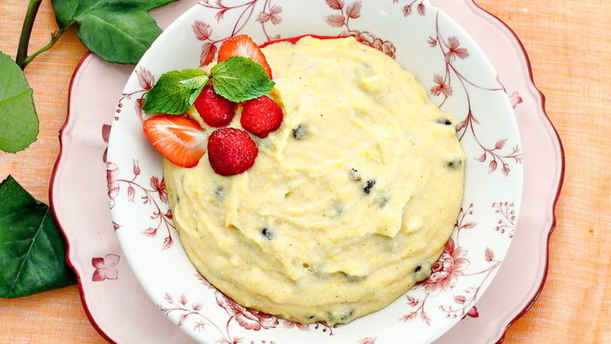 Рецепт франгольо, кукурузная каша с миндалем