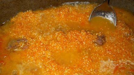 Рецепт каши кукурузной с мясом и овощами