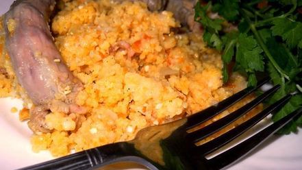 Рецепт каши кукурузной с мясом и овощами