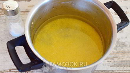 Рецепт кукурузной каши на молоке для детей