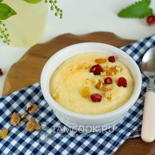 Рецепт Кукурузной каши на воде с молоком