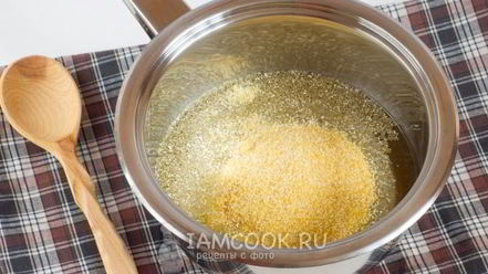 Рецепт кукурузной каши на воде с молоком