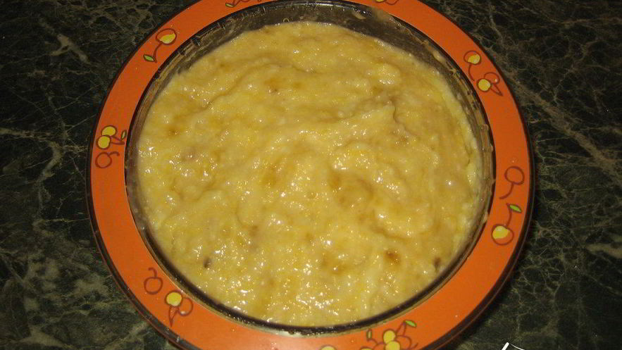 Рецепт кукурузной каши с бананом