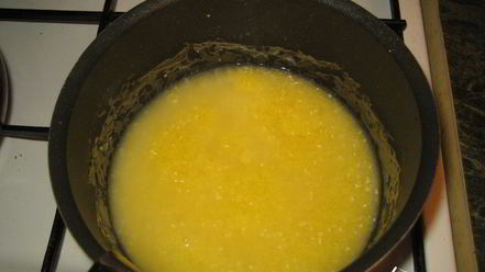 Рецепт кукурузной каши с бананом