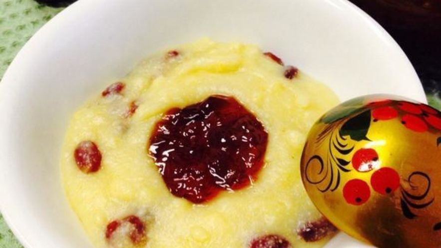 Рецепт кукурузной каши с клюквой