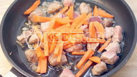 Рецепт кукурузной каши с мясом по-деревенски