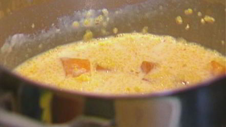 Рецепт кукурузной каши с тыквой и грецкими орехами