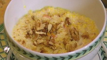 Рецепт кукурузной каши с тыквой и грецкими орехами