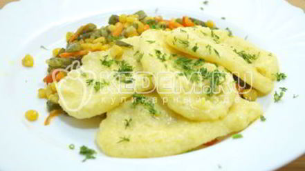 Рецепт кукурузной поленты с овощами