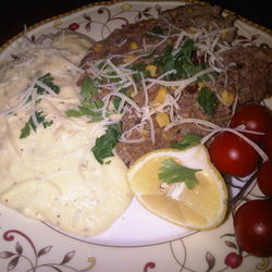 Рецепт Митлофа по-мексикански и полента с сыром Горгонзола