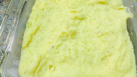 Рецепт поленты под соусом из грибов и томатов