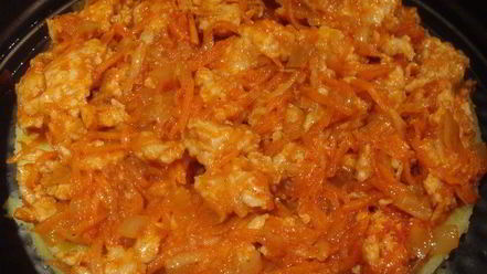 Рецепт поленты с фаршем и сыром