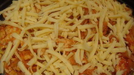 Рецепт поленты с фаршем и сыром