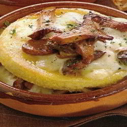 Рецепт Поленты с грибами и сыром