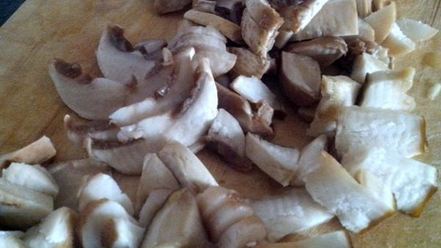 Рецепт поленты с грибным рагу и овощами