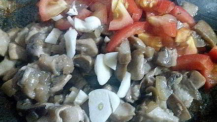 Рецепт поленты с грибным рагу и овощами