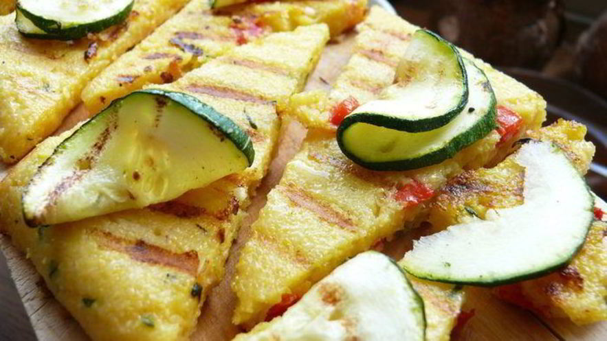 Рецепт поленты с кабачками