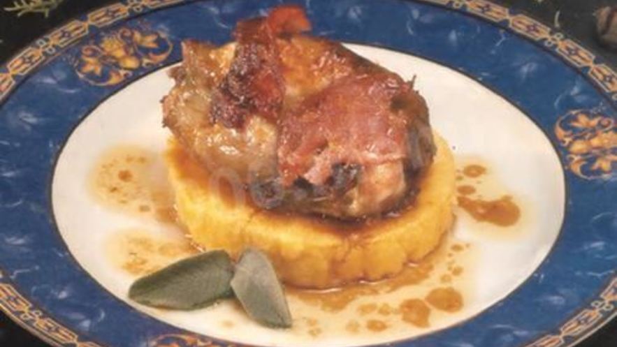 Рецепт поленты с перепелами