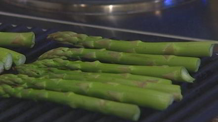 Рецепт поленты со спаржей