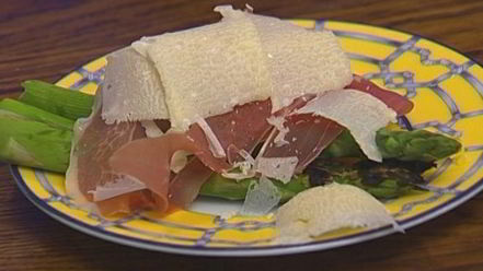 Рецепт поленты со спаржей