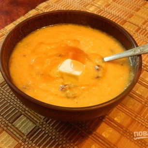 Рецепт Тыквенно-кукурузной каша на молоке