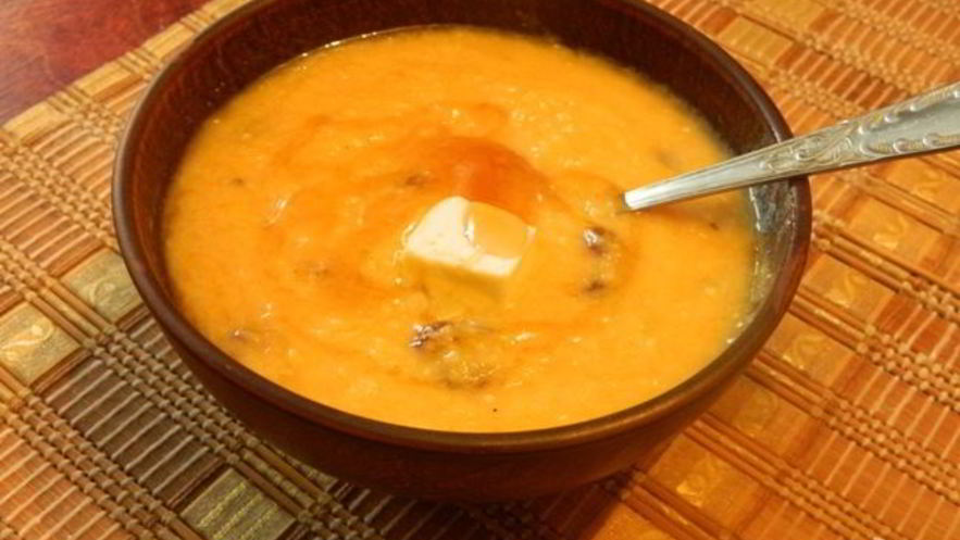 Рецепт тыквенно-кукурузной каша на молоке