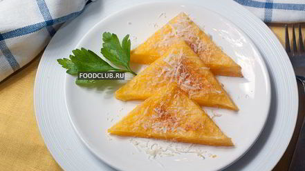 Рецепт запеченной поленты с пармезаном