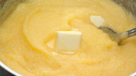 Рецепт запеченной поленты с пармезаном