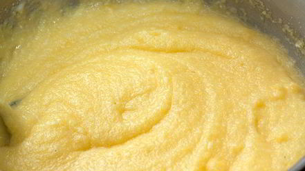 Рецепт запеченной поленты с пармезаном