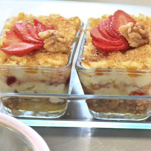 Рецепт Гурьевской каши с клубникой