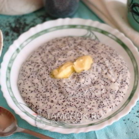 Рецепт Манной каши на молоке с маком