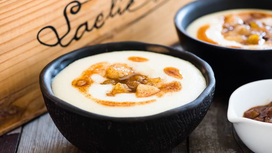 Рецепт манной каши с грушей