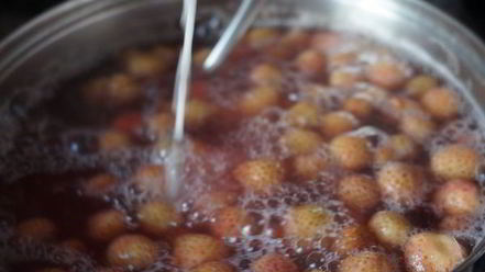 Рецепт манной каши с киселем