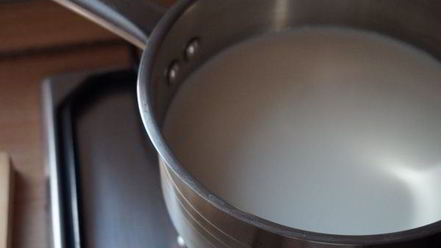 Рецепт манной каши с киселем