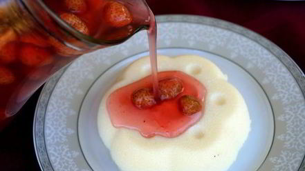 Рецепт манной каши с киселем