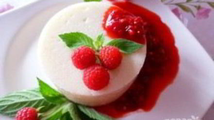 Рецепт манной каши с малиной